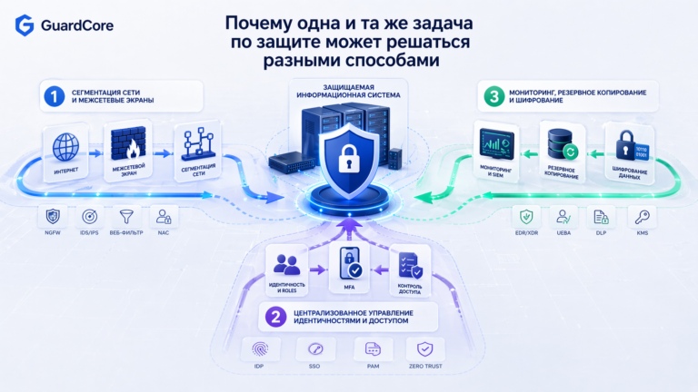 Почему одна и та же задача по защите может решаться разными способами