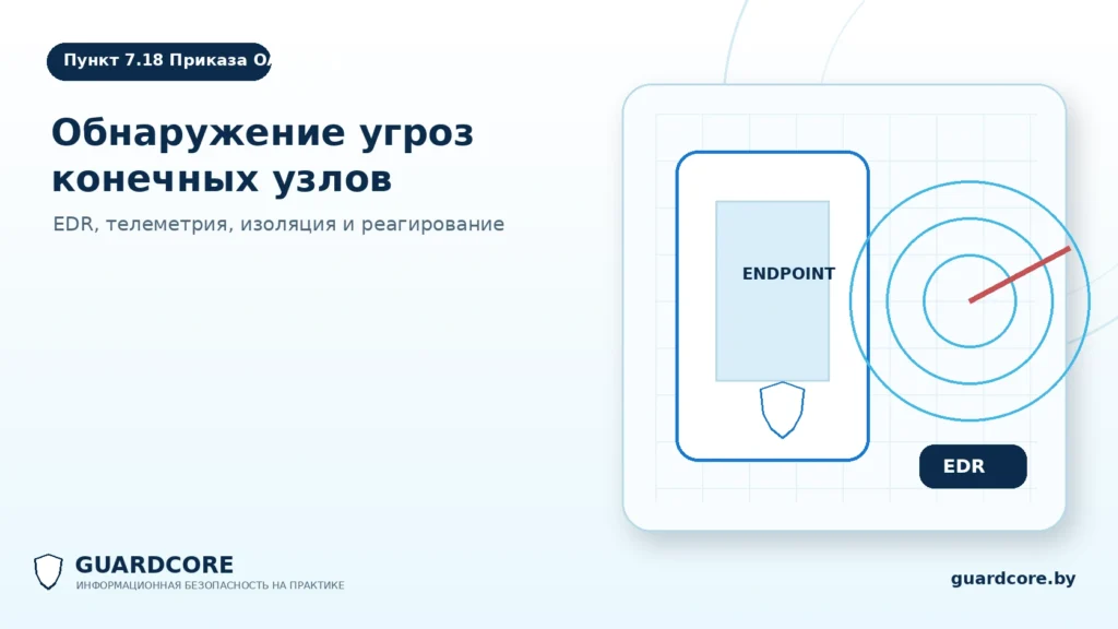 Пункт 7.18 Приказа ОАЦ № 66 — EDR конечных узлов